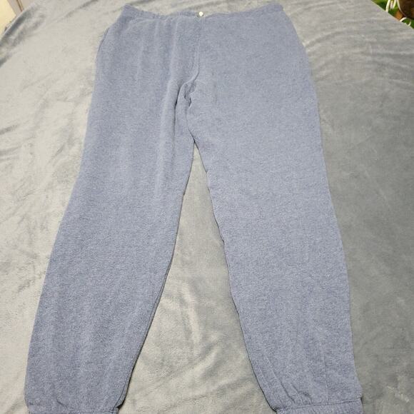 Alternative Womens Large Sweatpants Blue Elastic Waist Stretch Pull On Pockets - Picture 11 of 12